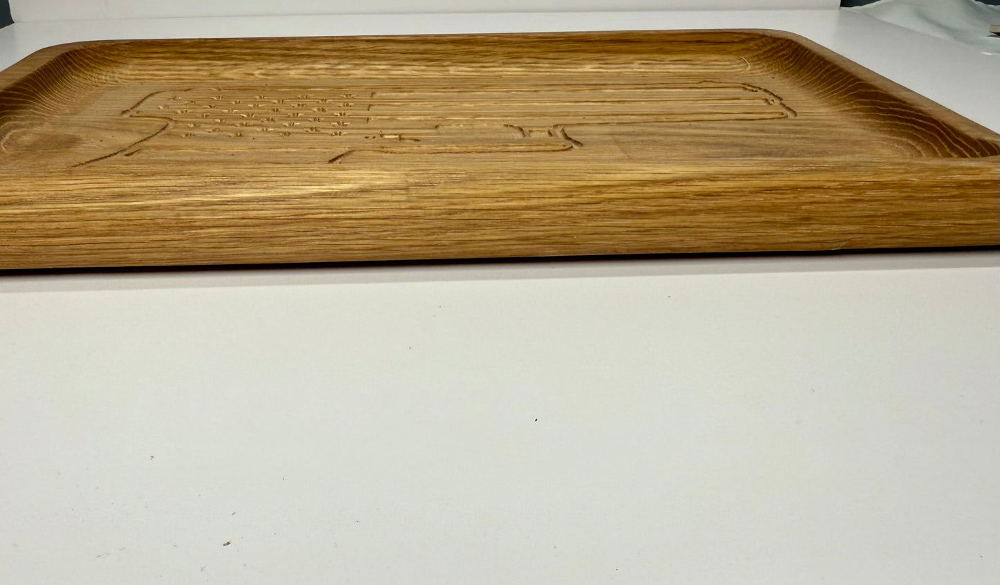 Everyday Carry Catchall Tray- X-Large White Oak 13 3/4"W x 9"H